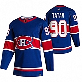 Montreal Canadiens 90 Tomas Tatar Blue Adidas 2020-21 Reverse Retro Alternate Jersey Dzhi,baseball caps,new era cap wholesale,wholesale hats